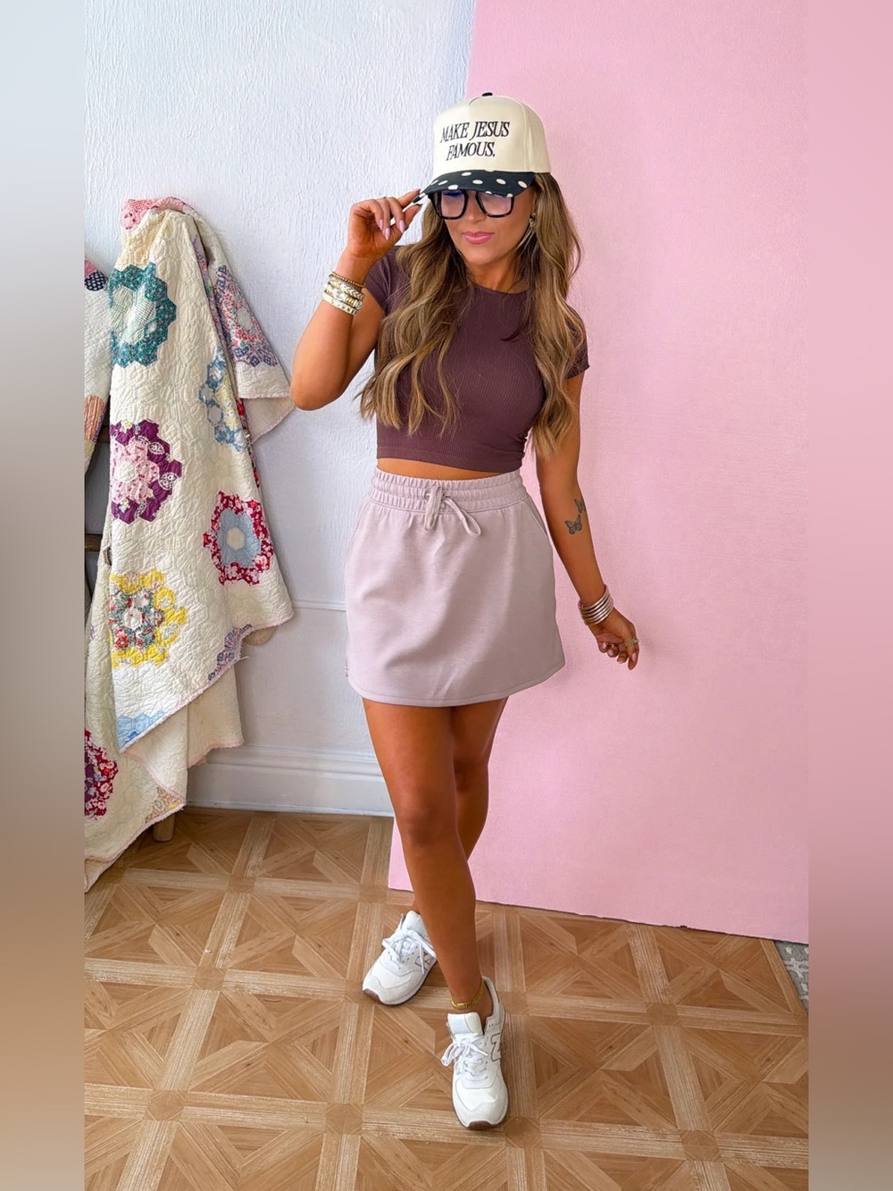 Everyday Chic Crop Top & Skort Set